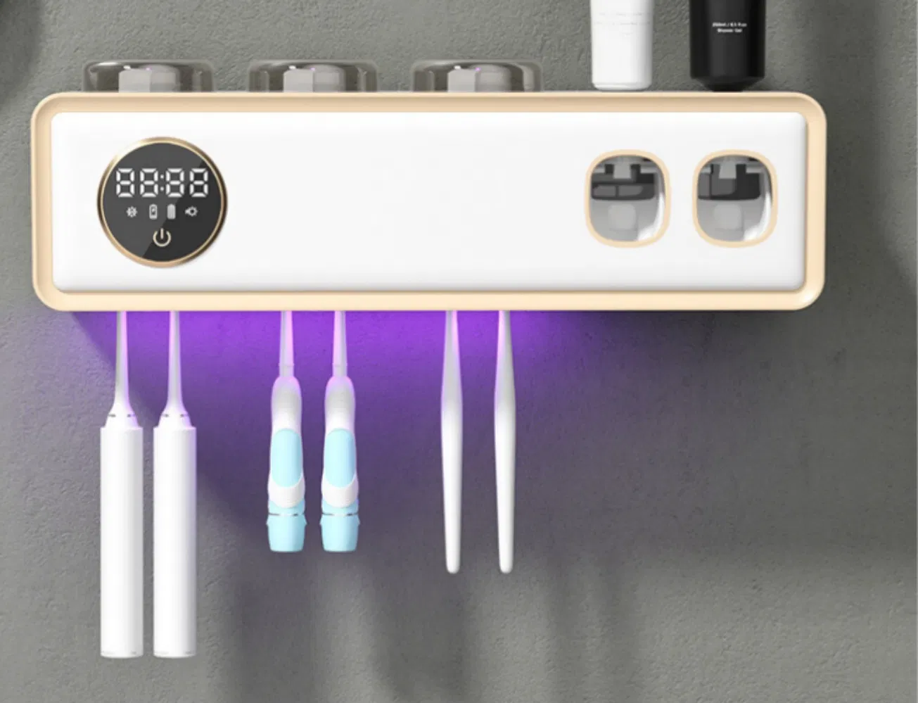 Держатель для зубных щеток с УФ-стерилизатором