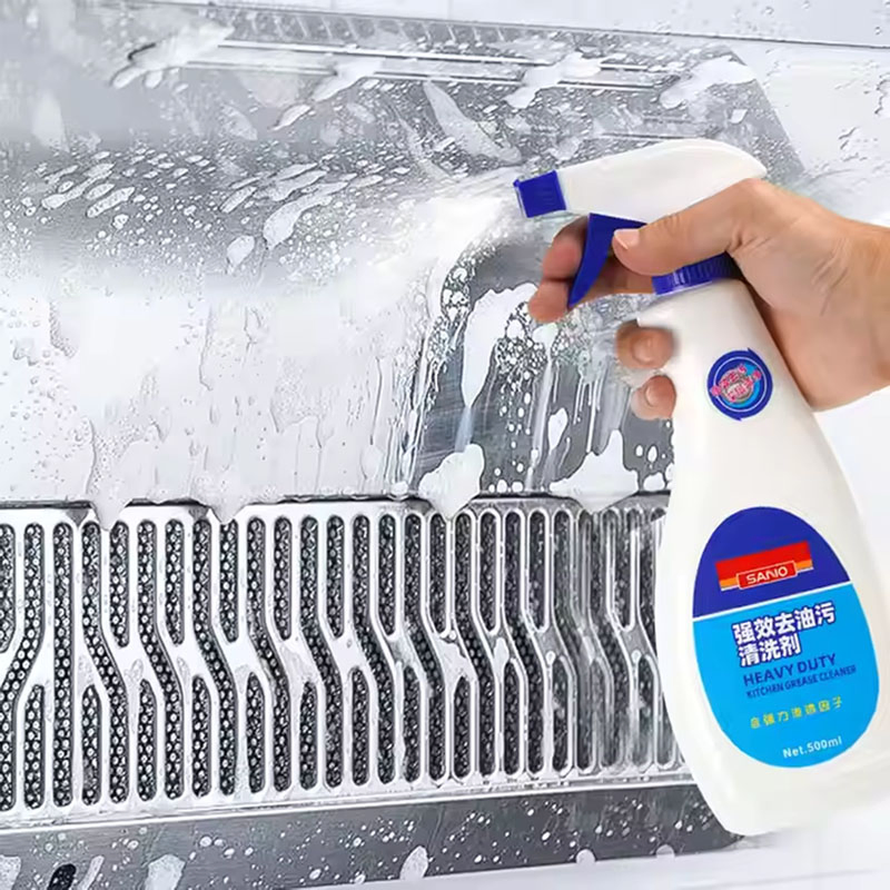 Sanvo Cleaning Product for Hoods, Cookers Heavy Duty Kitchen Cleaner Spray 500ml Oil Stain Remover Oil Stain Cleaners