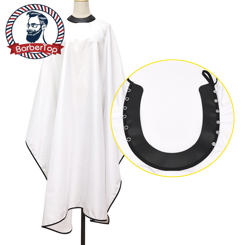 Barbertop Haircut Cloth Salon Waterproof Barber White Cape Hairdresser Apron