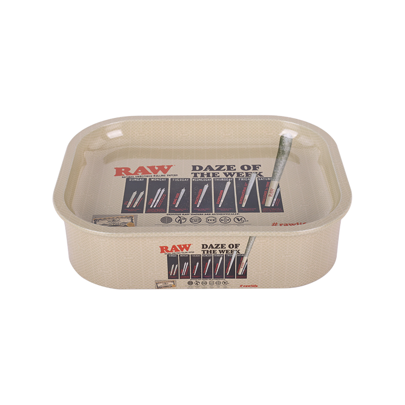 Small Size Tinplate Trays with Lid Rolling Accessories Tool Tinplate Tray