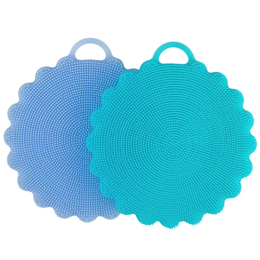 Customized Food-Grade Silicone Sponge Scrubber Dish Washing Brush for Kitchenware