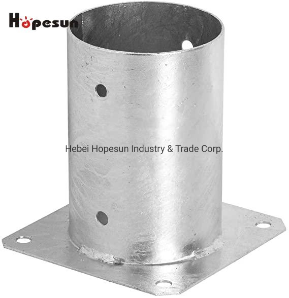 Грунтовый анкер для столба забора с оцинковкой