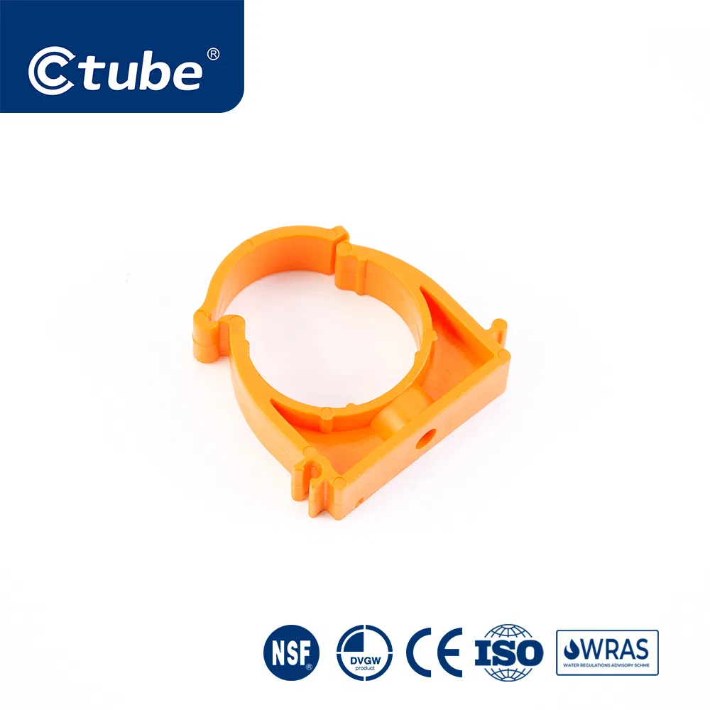 Ctube Plastic PPR Pipe Clips Corrosion Resistant Pipe Supports