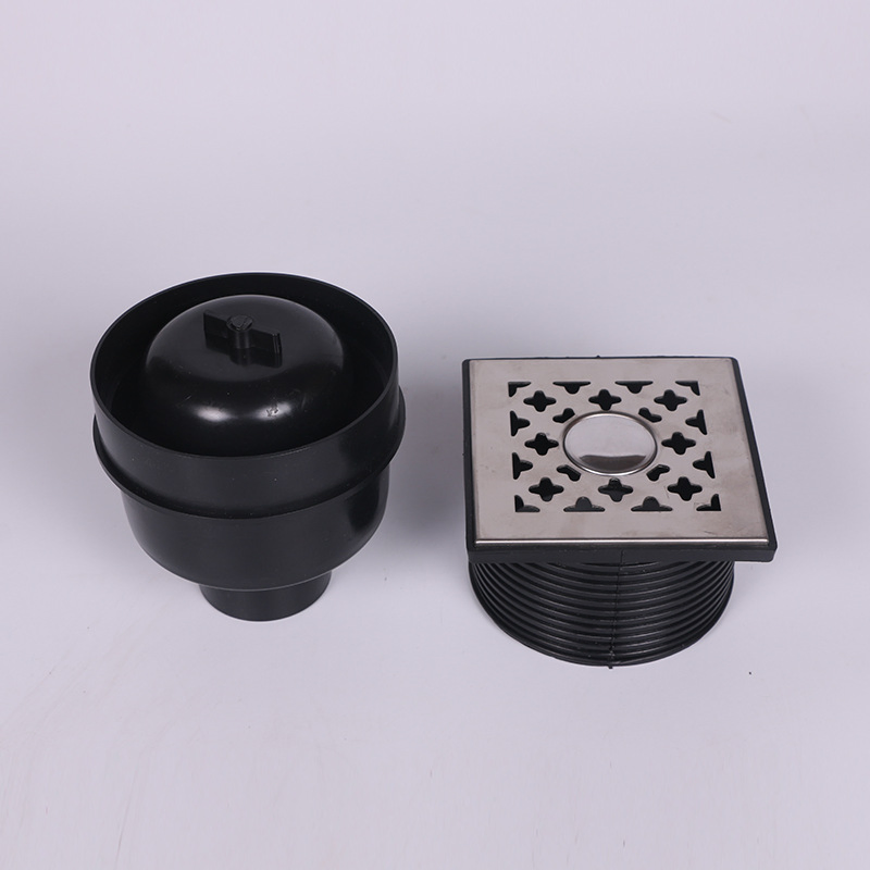 New Arrival Top Sale Pipe Fittings HDPE Siphonic Fittings Straignt-Line Roof Floor Drain Black