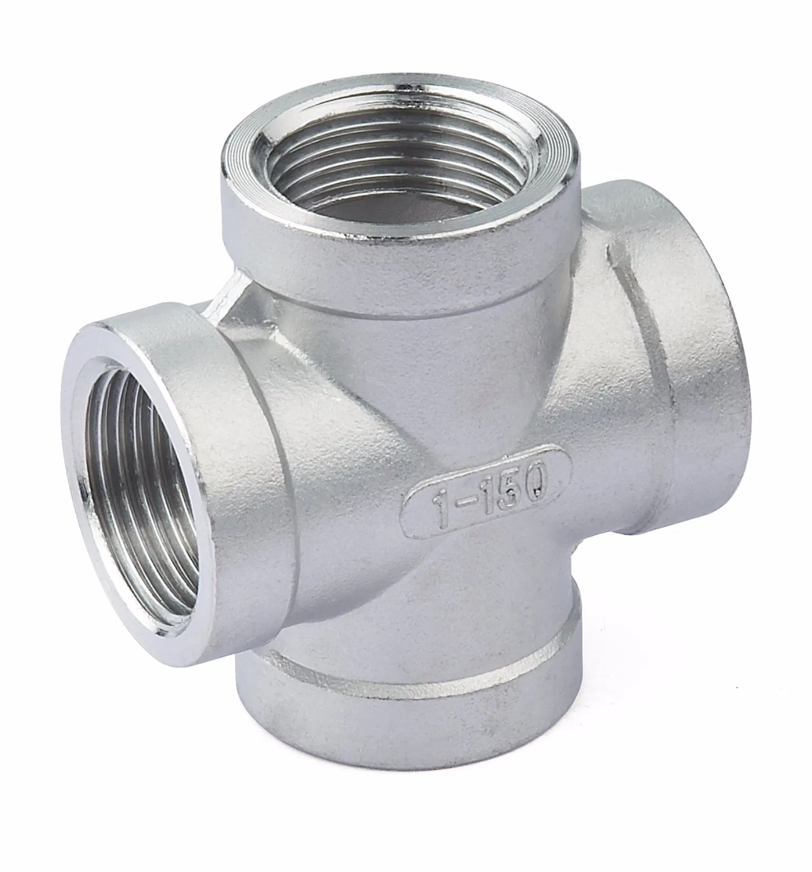 NPT BSPT BSPP Stainless Steel 316 304 Cross Fitting