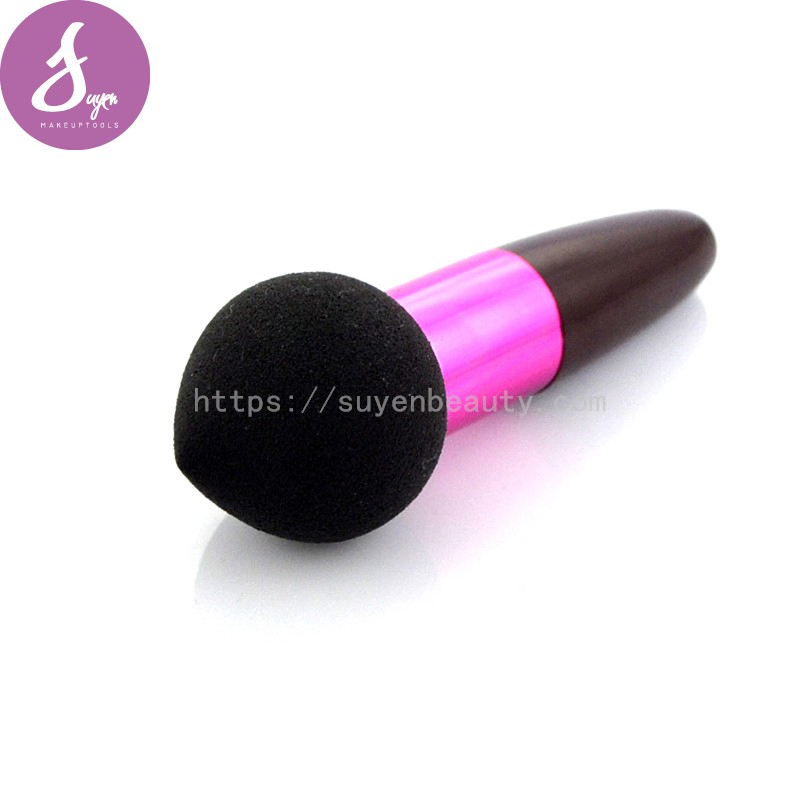Professional Liquid Foundation Brush Cosmetic Sponge with Handle