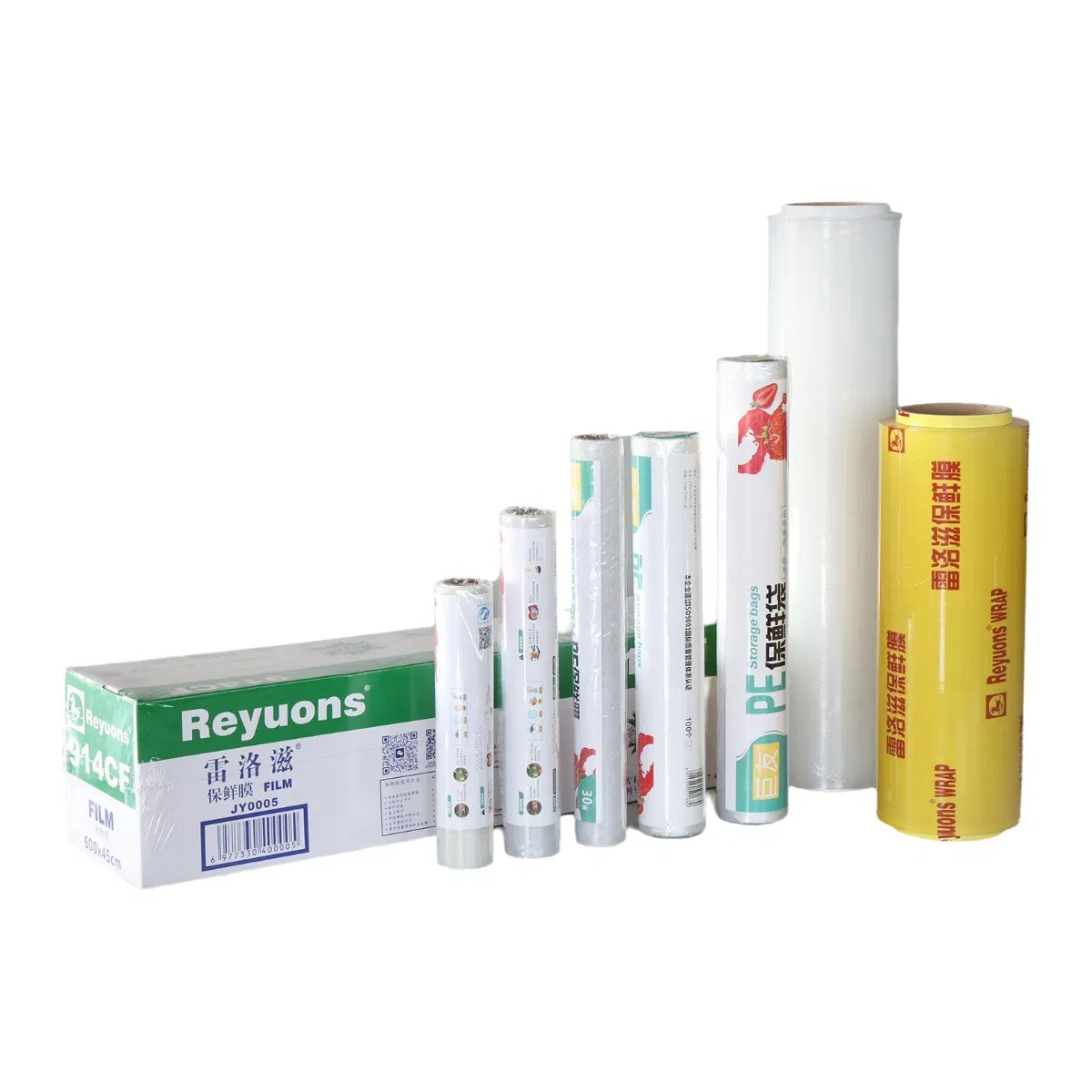 Custom Food Grade Cling Film PE Moisture Proof Stretch Film for Fruits Vegetables Packaging