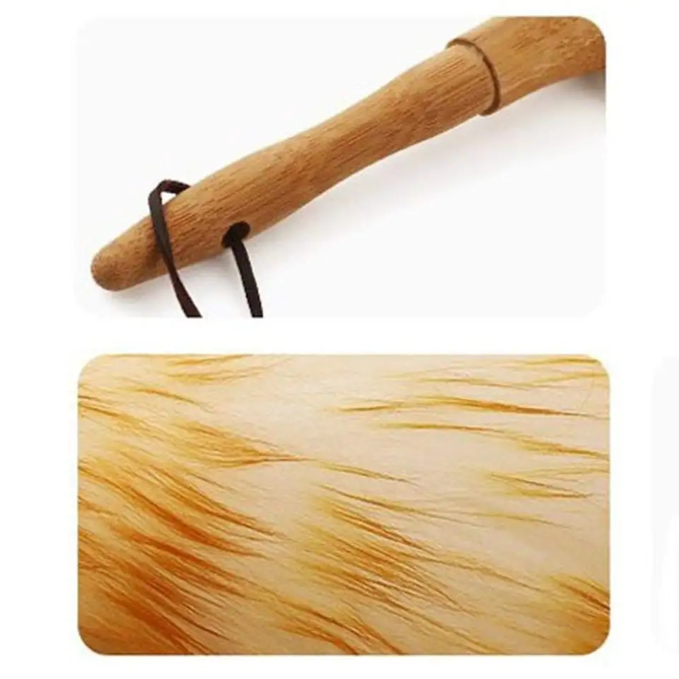 Long Wool Duster Lambswool with Solid Wooden Handle for Car Cleaning Duster