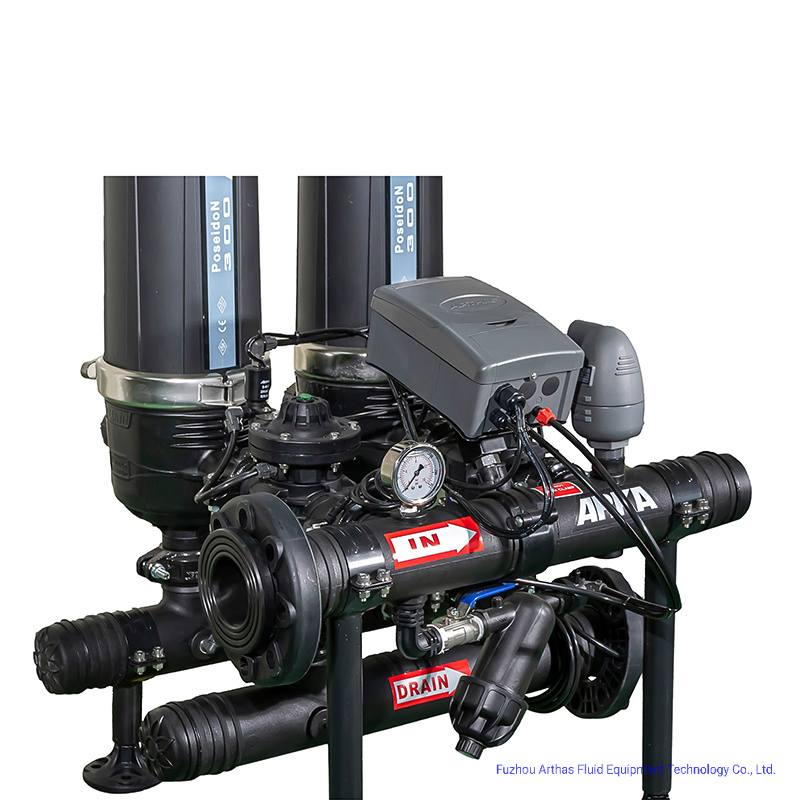 High Micron 3 Inch 2 Unit Farm Irrigation Backwash Disc Filtration System