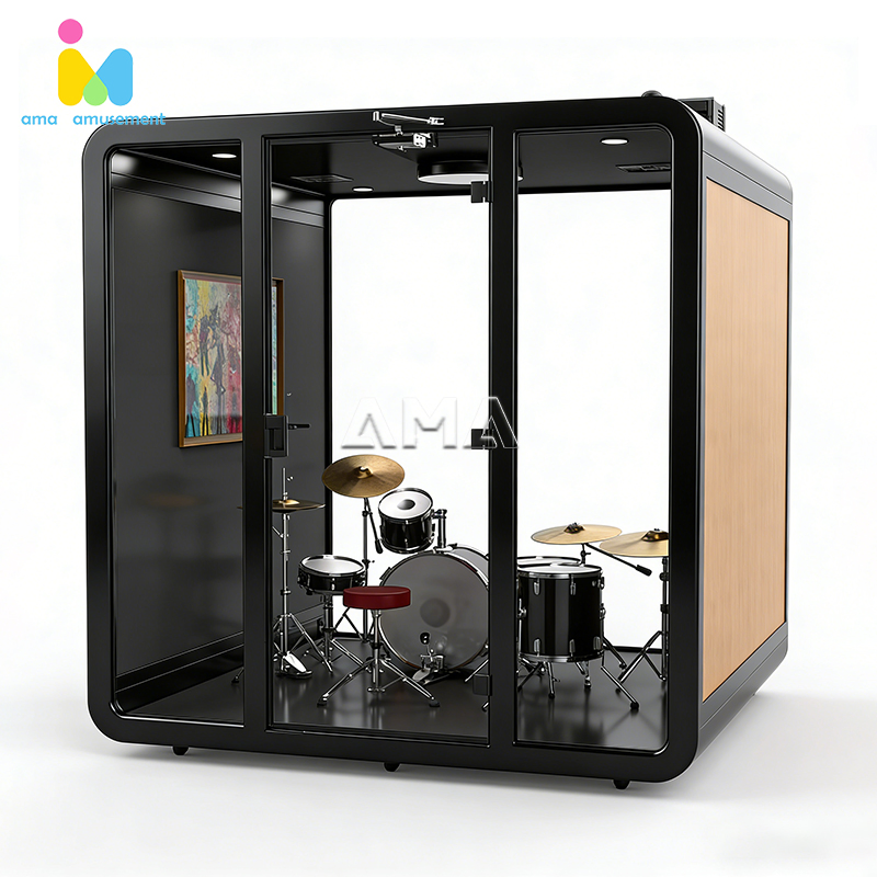 Factory OEM Quality Office Meeting Phone Booth Acoustic Pod with 40db Sound Insulation Steel Frame for Office Building Use