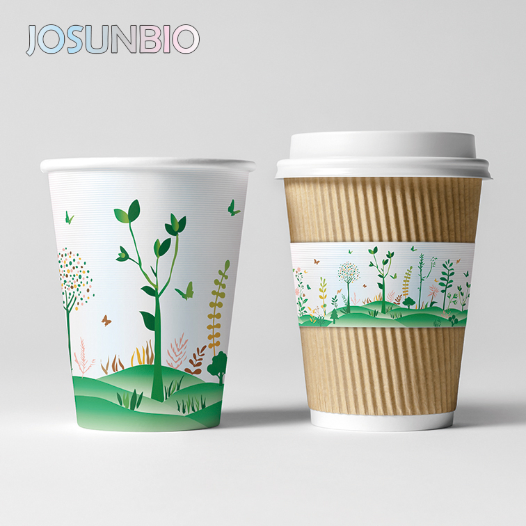 Бумажные чашки 4oz с логотипом, биоразлагаемые