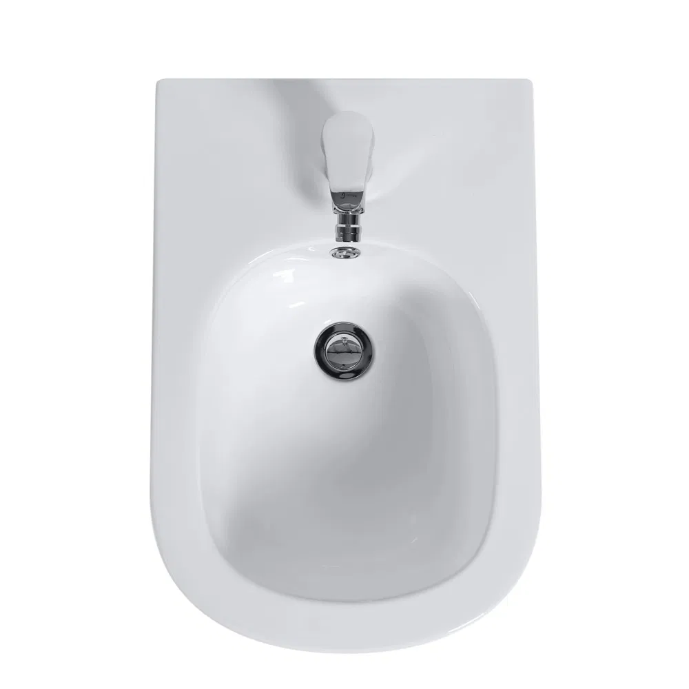 High-Gloss White Ceramic Bidet for Modern Bathroom