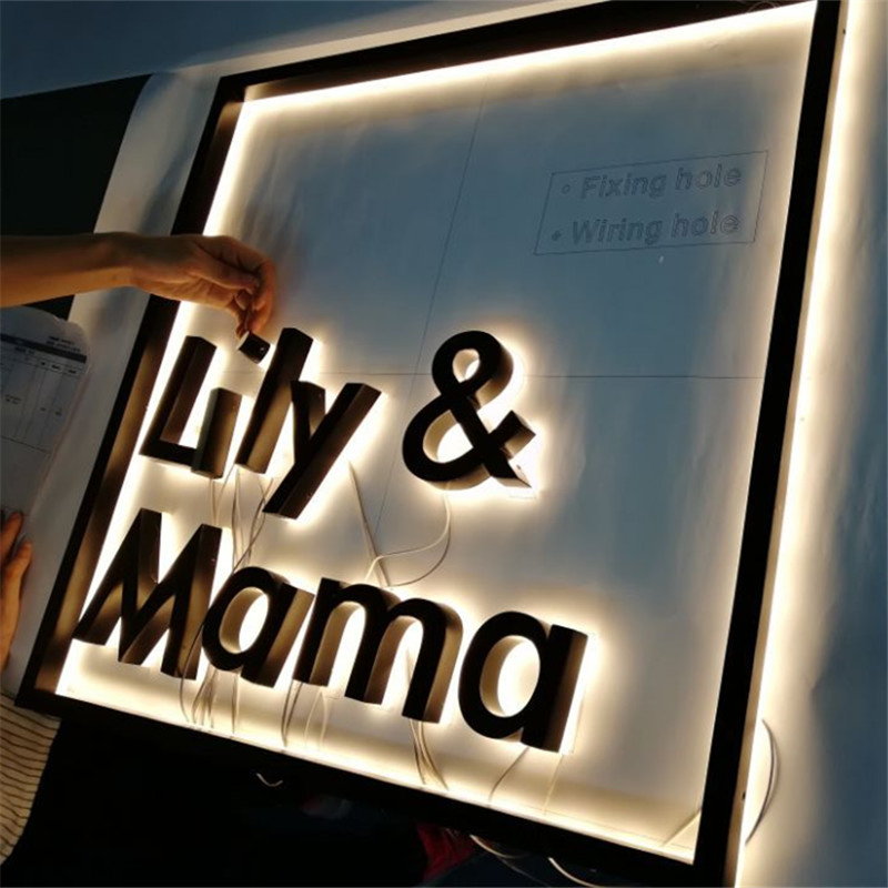Outdoor Decoration Letter Backlit Waterproof 3D LED Sign Letters