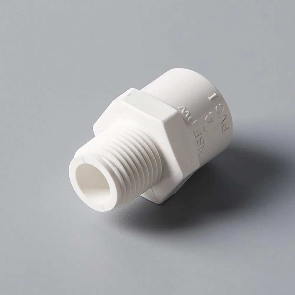 Durable ASTM D2466 Sch40 PVC Male Threaded Water Pipe Adapter