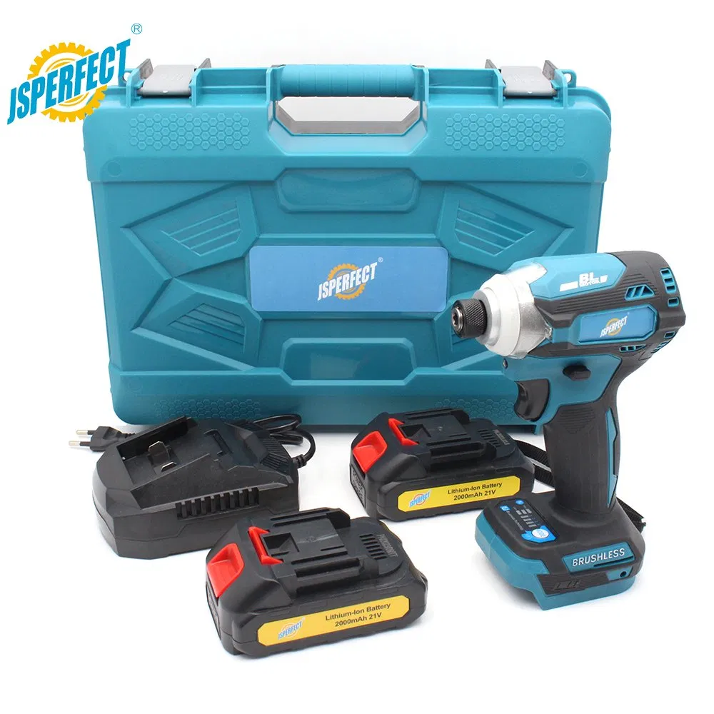 Беспроводной бесщеточный шуруповерт 21В с ударным механизмом