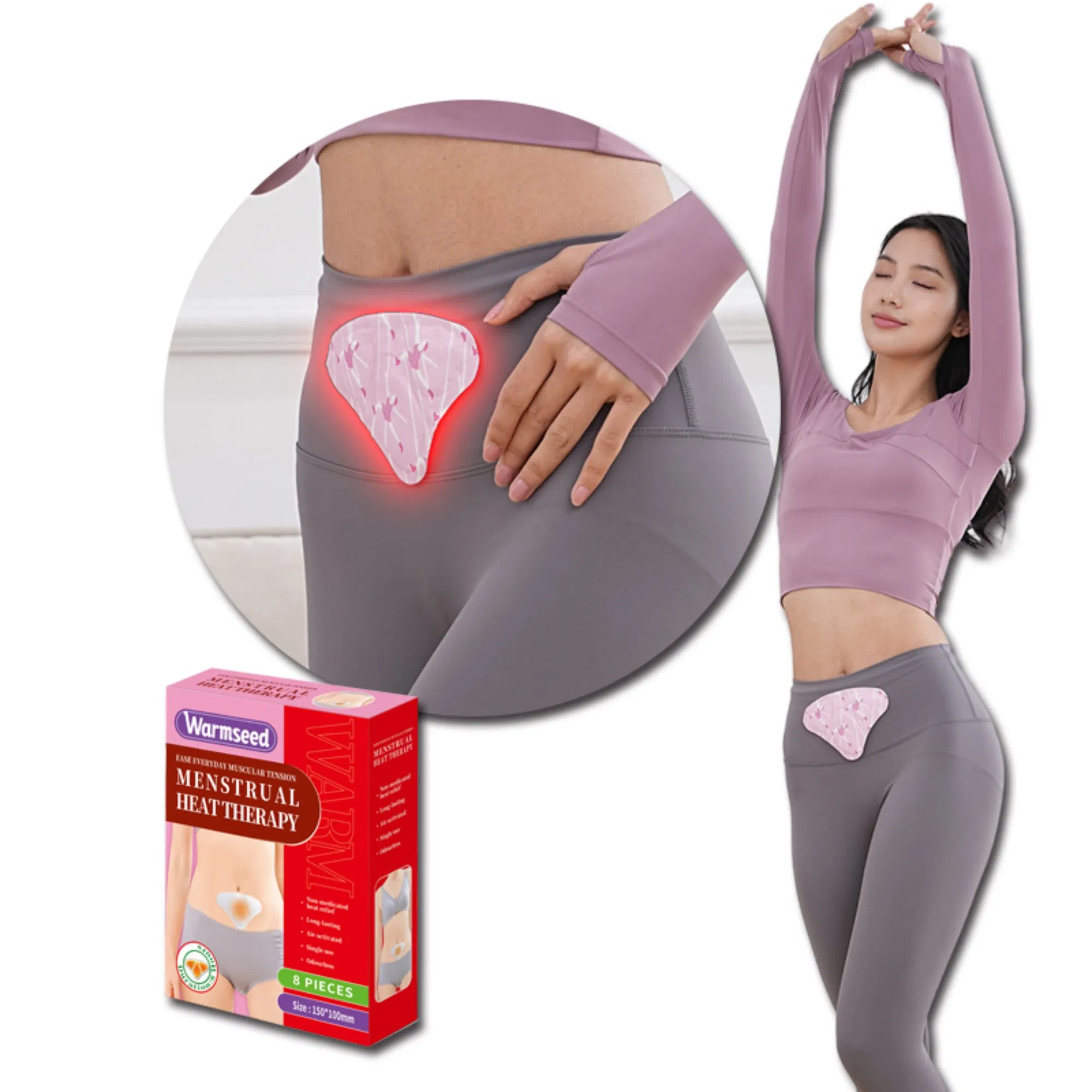 Flexible Bendable Portable Detachable Design Comfortable Abdomen Pain Relief Patch