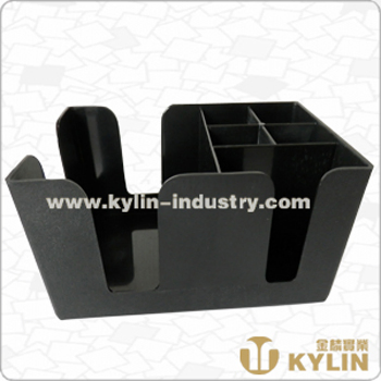 Promotional Durable Metal Bar Caddy KTV Bar Organizer with Six Conpartments