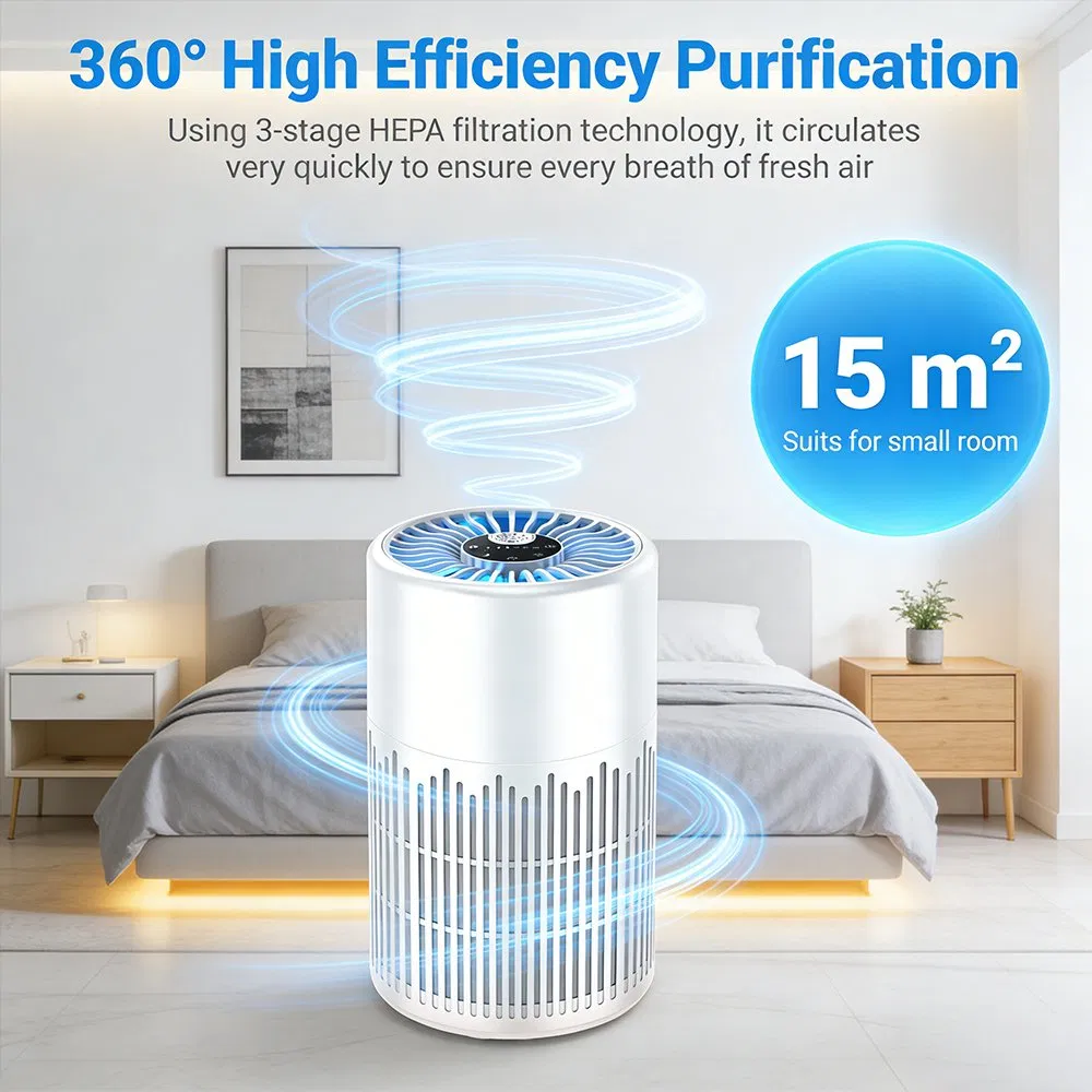 Портативный очиститель воздуха с УФ-стерилизацией и аромадиффузором