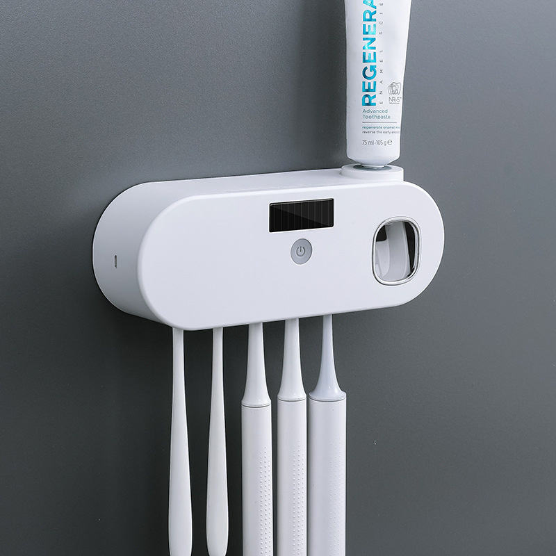 OEM Multifunctional Bathroom Disinfection Antibacterial Toothbrush Sterilizer Travel Portable Smart Toothbrush Holder