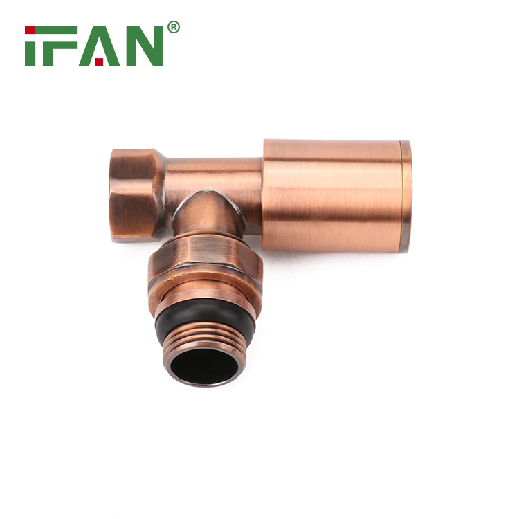 Ifan GB-T 18992 Thermostatic Radiator Valve Angle Valve Customized Brass Bronze Radiator Valve