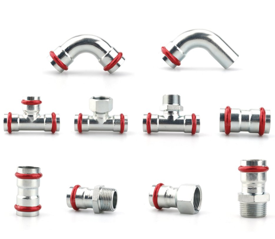Stainless Steel/Carbon Steel/Copper/Brass M/V Press Fitting Plumbing Fitting