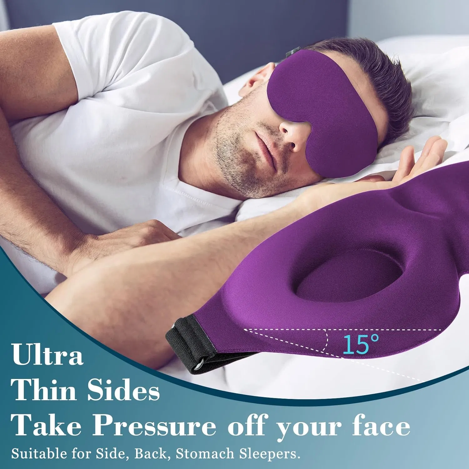 Zero Eye Pressure 3D Sleep Eye Mask Memory Foam Wholesale Eye Mask