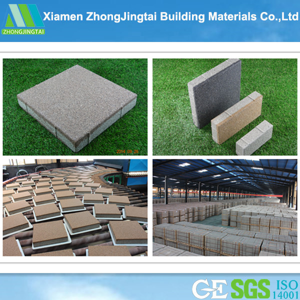 Zjt Cold-Resistant Water Permeable Rectangular Paving Brick