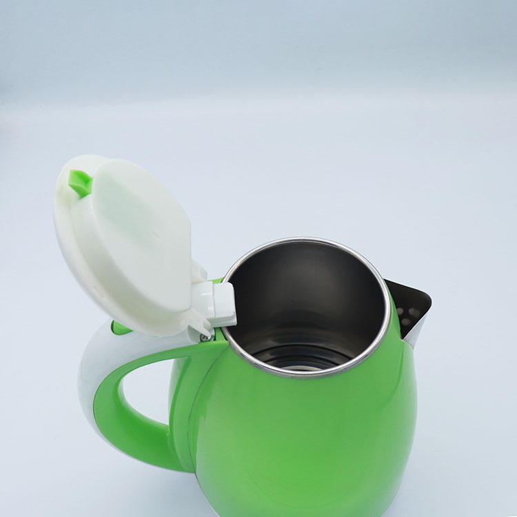 Stainless Steel Electric Water Kettle with Two Round Pins Plug