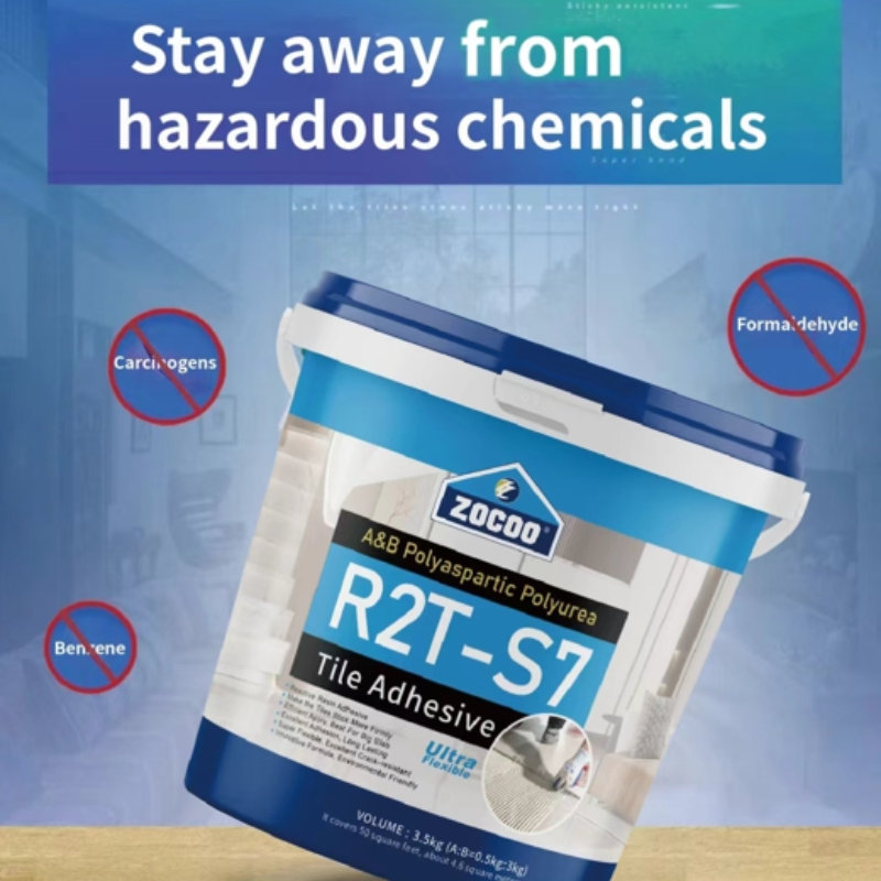 Innovative Reactive Resin Modern Ceramic Tile Big Slabs Installation Polyurea Tile Adhesive