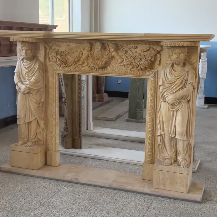 Modern Decoration Home Furniture Marble Mantel Piece for Sale