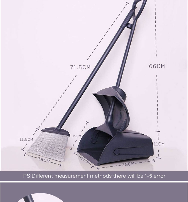 Broom and Dustpan Set with Lid Commercial Angle Broom and Dustpan Combo