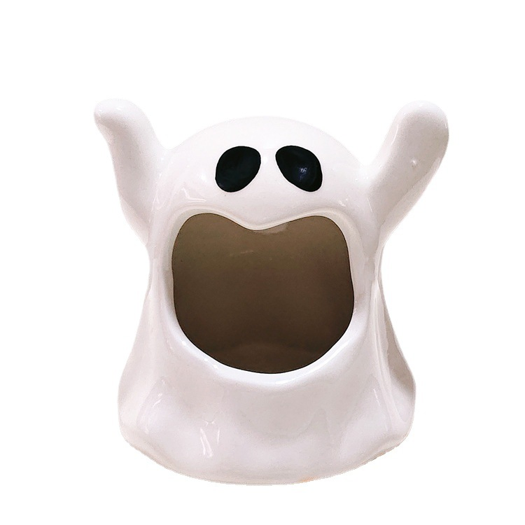 Wholesae Ghost Ashtray Ceramic Dormitory Home Living Room to Send Boyfriend Personalized Gift Decoration