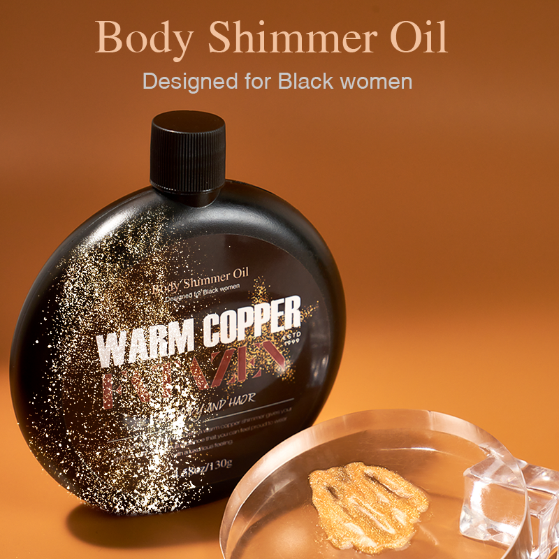 Fatzen Skin Care Products Beautiful Products Skin Glittering Design for Black Women Body Shimmer Oil