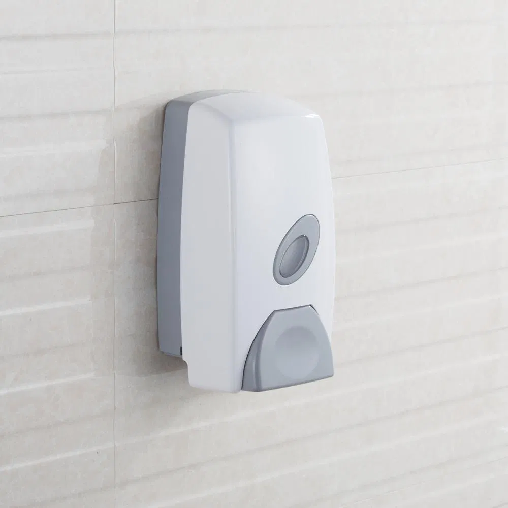 1000ml ABS Material Wall Mount Plastic White Hand Soap Dispenser with Press