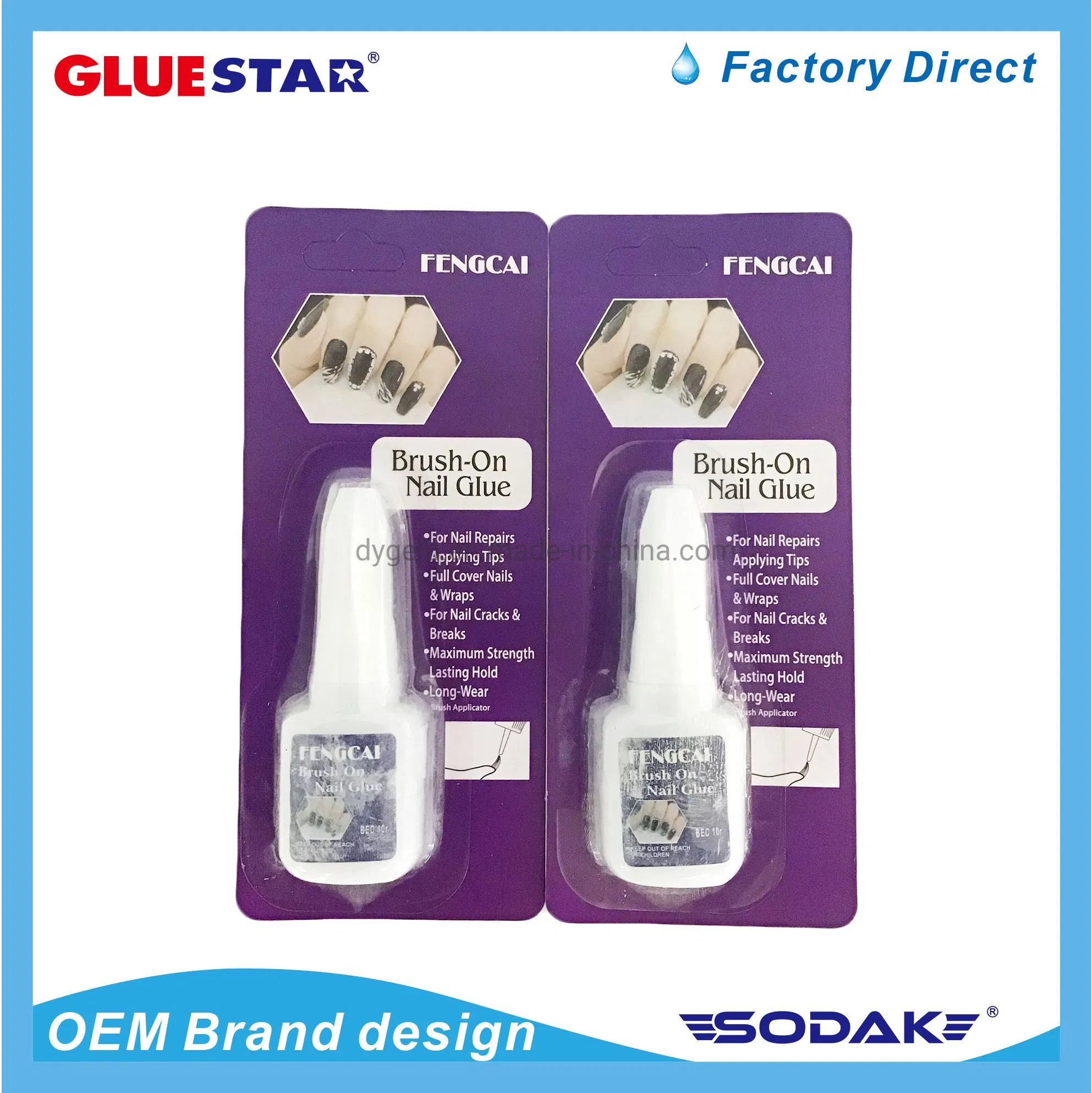 Super Strong Nail Glue Adhesive Perfect for False Acrylic Nail Clear Private Label 10g Beauty