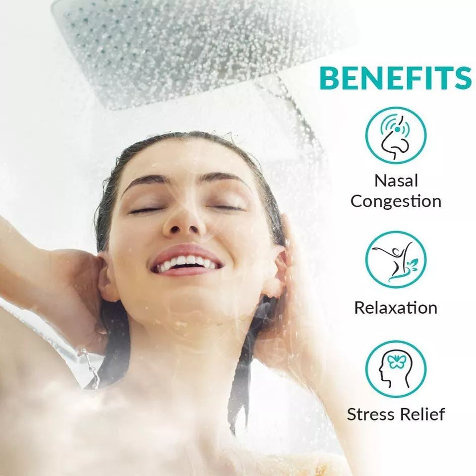 Shower Bombs with Essential Oils for Relaxation and Nasal Congesti Shower Steam Tablets Eucalyptus Shower Steamer
