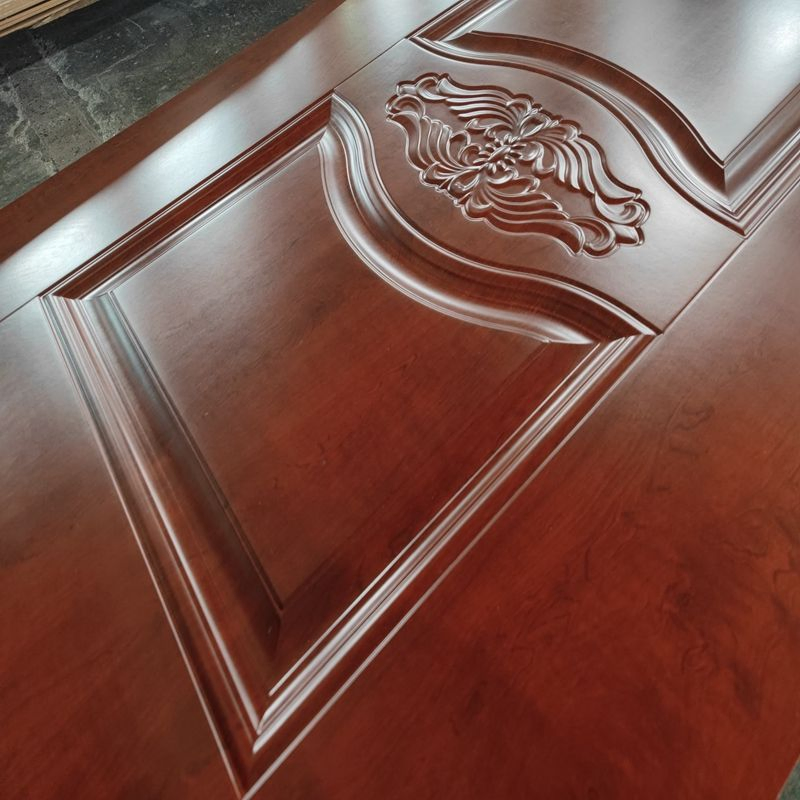 4.2 mm HDF Door Skin Wood Veneer From China Factory Door Skin 3 Panel Bedroom Door Sheet for Houses/Hotel