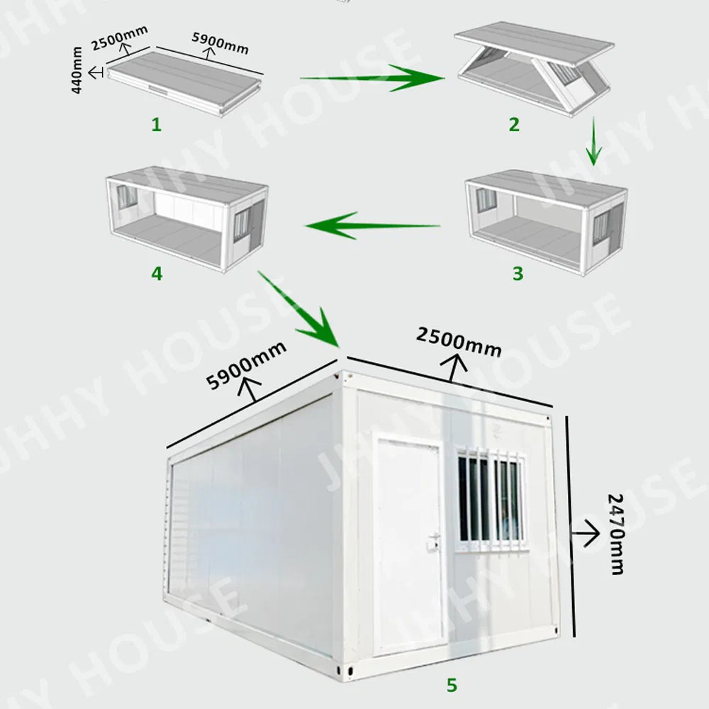 Prefabricated Homes Luxury Modern Mobile Folding House Foldable Modular Container Homes