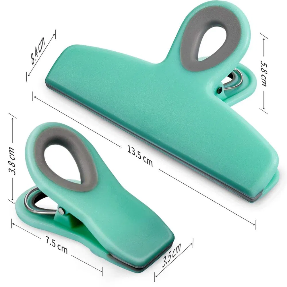 Multi-Purpose Clips for Food Bag Magnetic Plastic Clip Air Tight Seal Large Bag Clips for Coffee Bags