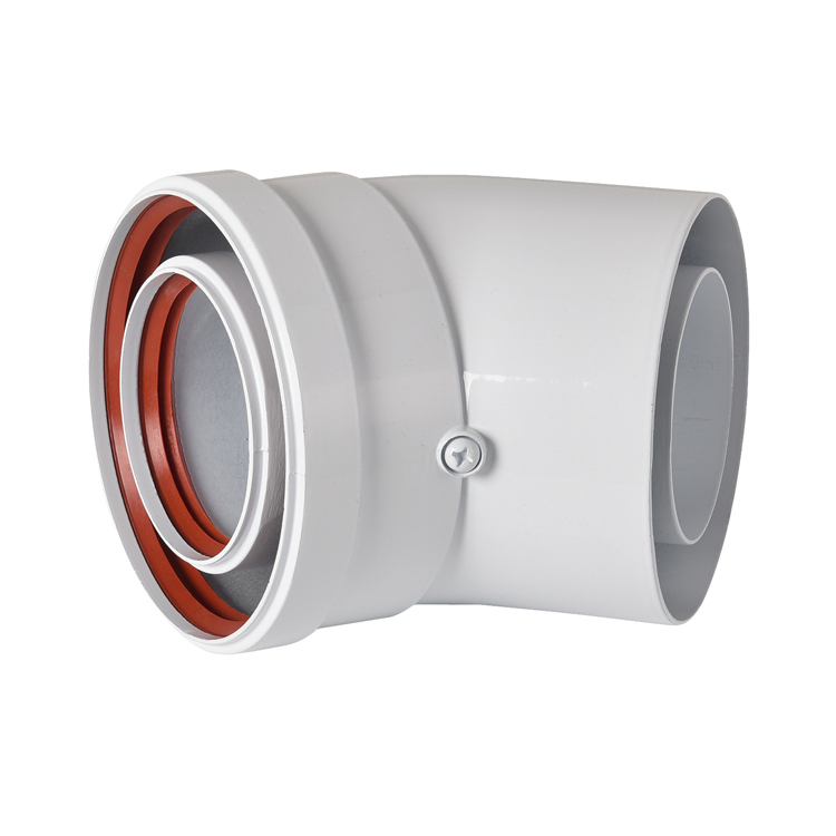 Переходник дымохода 60/100 на 80/125 мм для газового котла