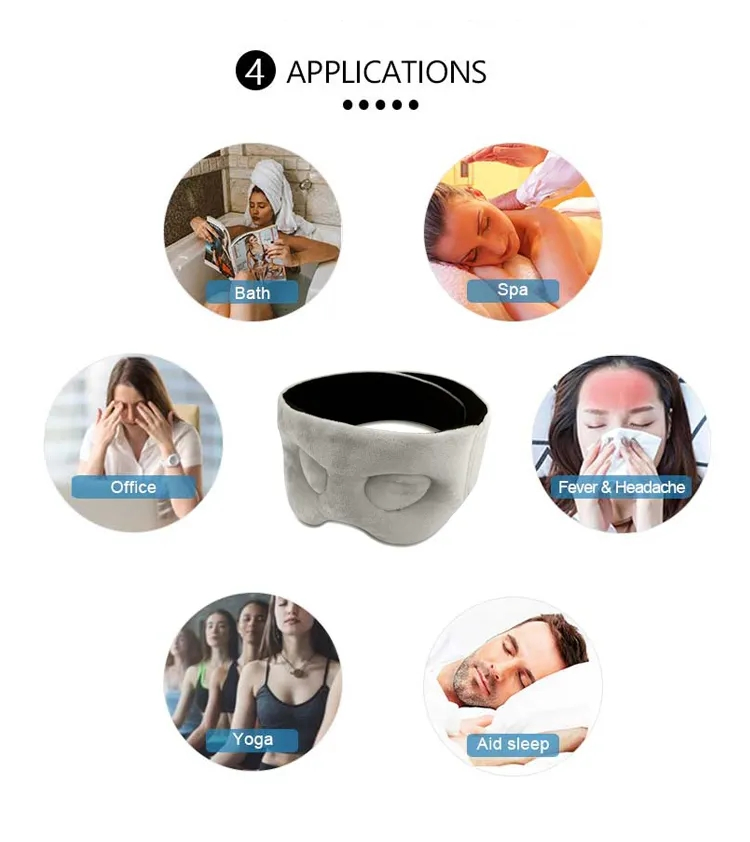 Steam Heat Eye Mask Blindfold Night Sleeping Eye Mask 3D Block out Light