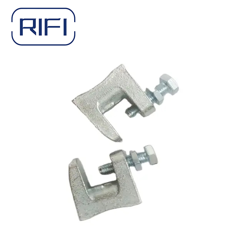 Хомут C-образный для швеллеров, усиленный, оцинкованный