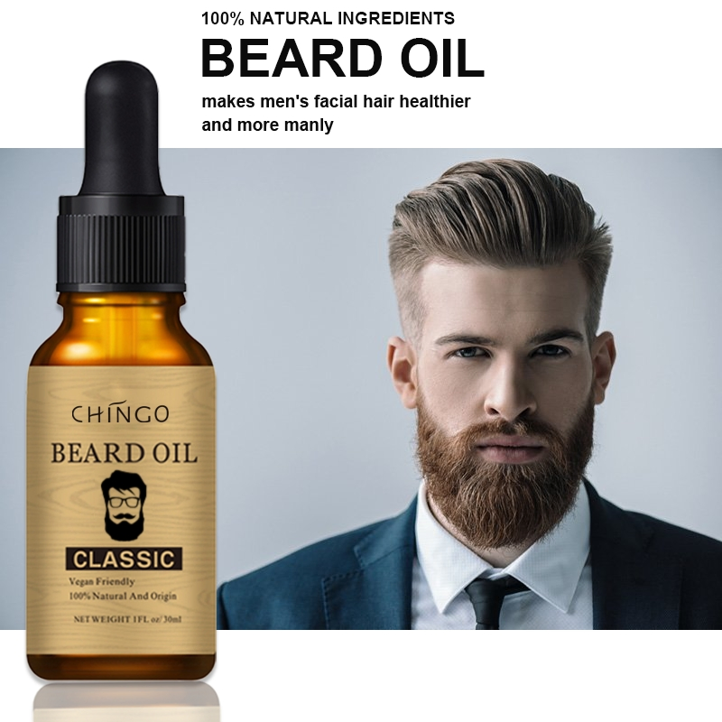 Men Beard Growth Soften Moisturizing Strength Beard Essential Oil