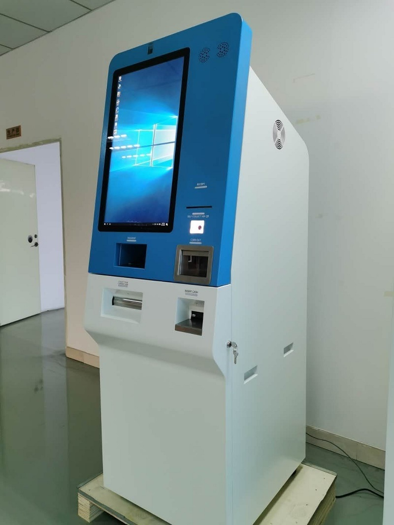 Currency Exchange Kiosk Free Standing Self-Service Touch Screen Tablet