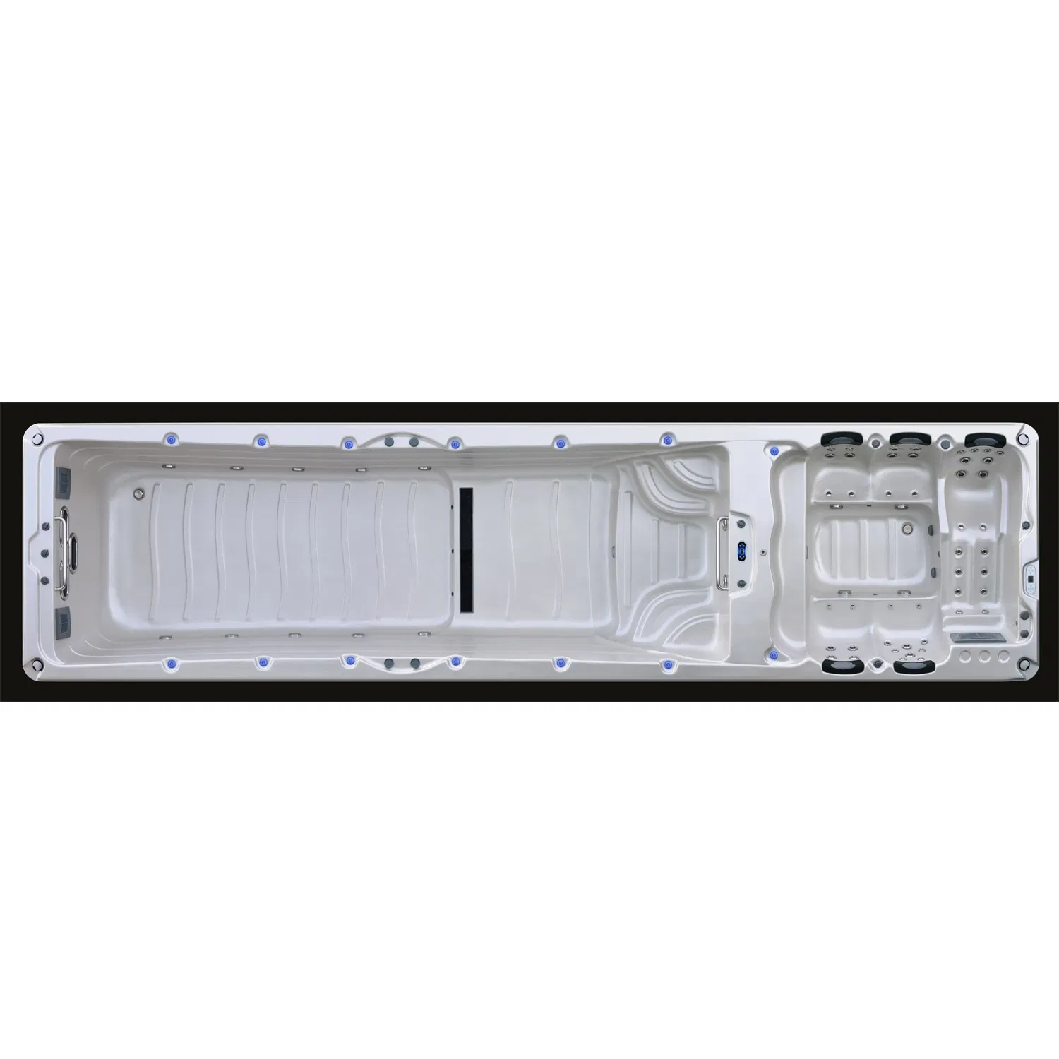 Угловая СПА-ванна Balboa с массажем и функцией плавания