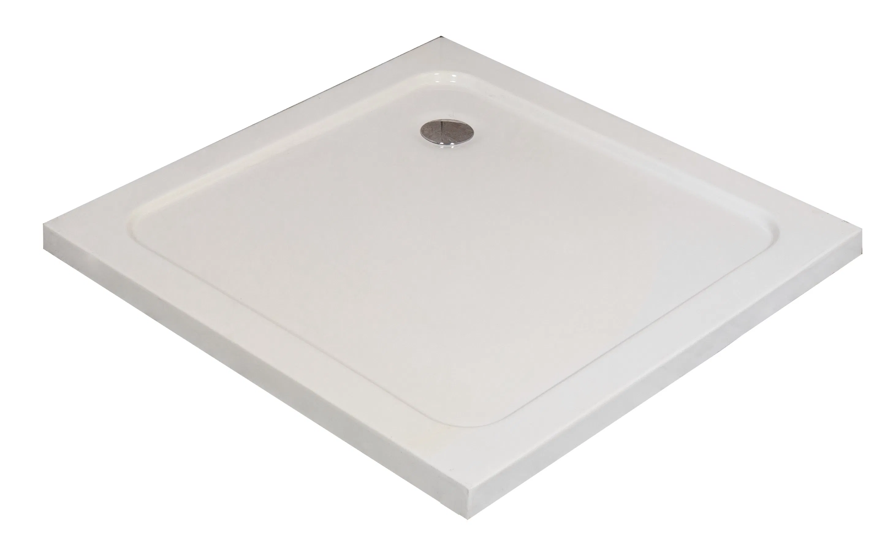Pure White Square Acrylic Bathroom Shower Base for Shower Enclosure