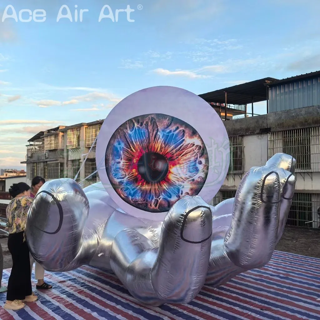 Halloween Stage Party Show Decoration Inflatable Hands with Holding Eye Ball Inflatable Fingers Model