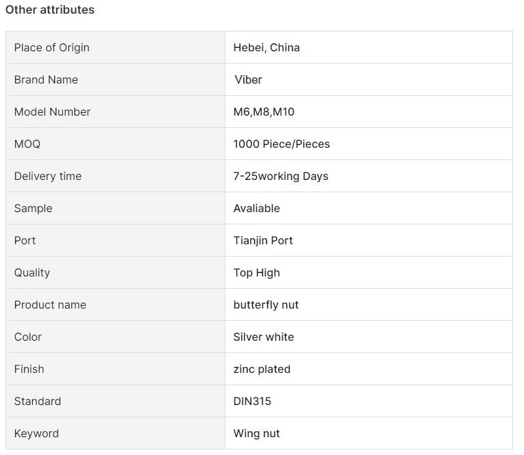 Premium Butterfly Nut - Precision Cast DIN315 Wing Nut in Stainless Steel