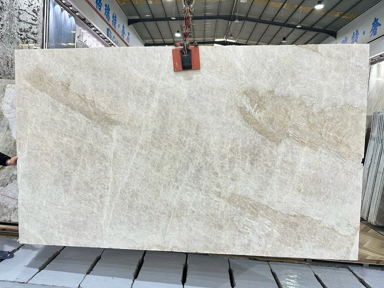 Taj Mahal Quartzite Marble Granite Stone with 2 Cm Thickness Polished Slabs
