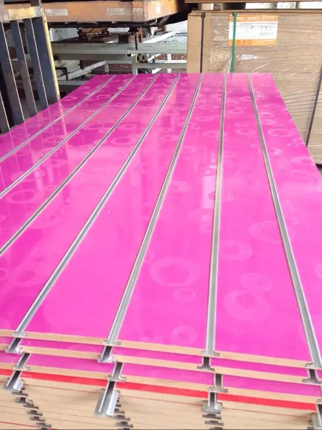 Melamine Panel Slatwall Panel /Melamine Slot MDF